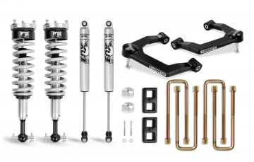 Cognito 3-Inch Ball Joint Leveling Lift Kit w/ Fox Coilover 2.0 Shocks 19-24 Silverado/Sierra 1500 2