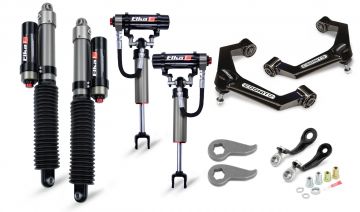 Cognito 3-Inch Elite Kit w/ Elka 2.5 Reservoir shocks for 20-24 Silverado/Sierra 2500/3500 2WD/4WD