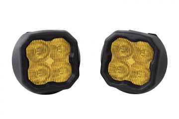 Diode Dynamics SS3 LED Fog Light Kit for 2014-2015 GMC Sierra 1500 Yellow SAE/DOT Fog Sport