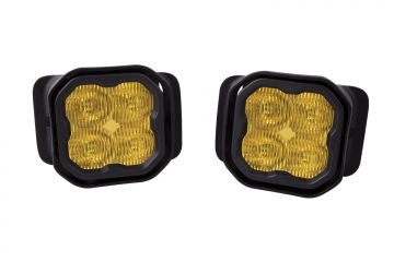 Diode Dynamics SS3 LED Fog Light Kit for 2017-2021 Ford Super Duty, Yellow SAE/DOT Fog Sport