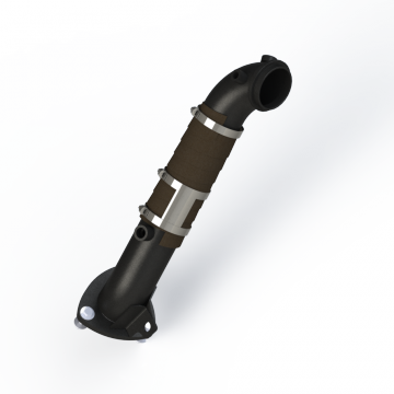 MBRP 15-16 Chevy/GMC 6.6L Duramax 3in Down Pipe (For 3 Bolt Flange Style Connection)