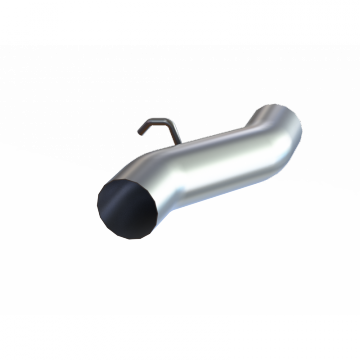 MBRP 4 Inch Exhaust Pipe For 06-07 Silverado/Sierra 2500/3500 T409 Stainless Steel Regular Cab Adapt