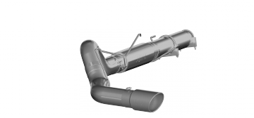 MBRP 5 Inch Cat Back Exhaust System Single Side Exit Aluminized Steel For 04-07 Dodge Ram 2500/3500 