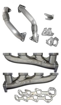 PPE Diesel Manifolds And Up-Pipes GM 2001 Cab 01-04 Fed LB7 No Y At Aluminum