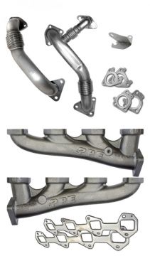 PPE Diesel Manifolds And Up-Pipes GM 02-04 Ca Y-Pipe LB7