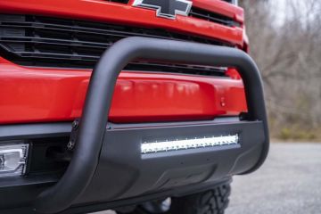 Rough Country 19-22 Silverado/Sierra 1500 Bull Bar w/LED Light Bar Black