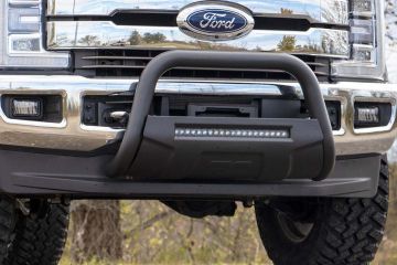 Rough Country Ford 17-20 F-250 Bull Bar w/LED Light Bar Black