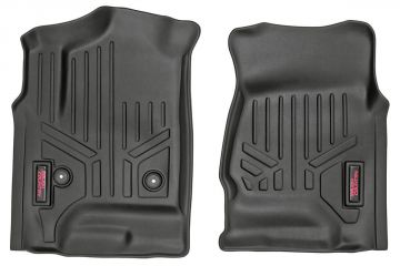 Rough Country Heavy Duty Floor Mats Front-Full Length 2pc-14-19 Silverado/Sierra