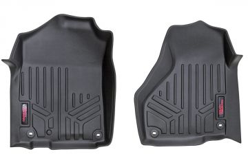 Rough Country Heavy Duty Floor Mats Front Full Length-12-18 Dodge RAM Regular/Quad Cab