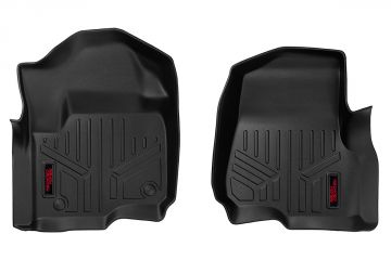 Rough Country Heavy Duty Floor Mats Front Bucket Seats -17-24 Ford Super Duty