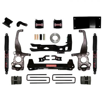 SkyJacker Suspension Lift Kit w/Shock 4.5 Inch Lift w/Black MAX Shocks 15-19 Ford F-150