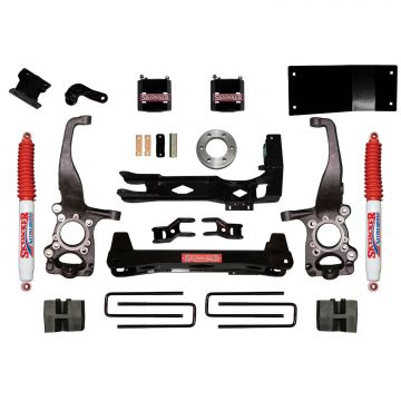 SkyJacker Suspension Lift Kit w/Shock 4.5 Inch Lift 15-19 Ford F-150 Incl. Front Strut Spacers Steer