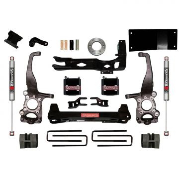 SkyJacker Suspension Lift Kit w/Shock 6 Inch Lift 15-19 Ford F-150 Incl. Knuckles Pair Front/Rear Cr