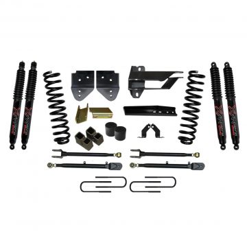 SkyJacker Suspension Lift Kit w/Shock 4 Inch Lift w/Adjustable 4-Links 17-19 Ford F-350 Super Duty I