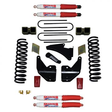 SkyJacker Suspension Lift Kit w/Shock Nitro Shocks 3.5-4 Inch Lift 13-19 Ram 3500 Incl. Front Coil S