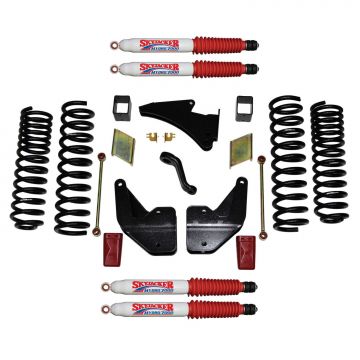 SkyJacker Suspension Lift Kit w/Shock 4 Inch Lift 14-19 Ram 2500 Incl. Front And Rear Coil Springs S