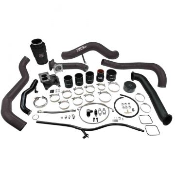 WCFab 2001-2004 LB7 Duramax S300 Single Turbo Install Kit Single Stage Powder Coating