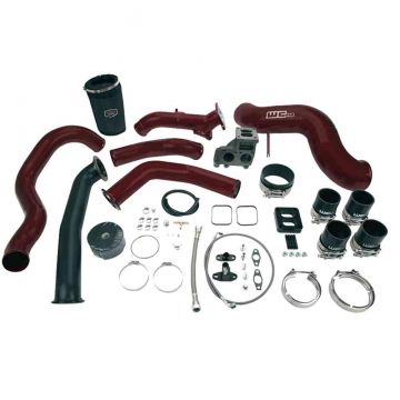 WCFab 2001-2004 LB7 Duramax S400 Single Turbo Install Kit Single Stage Powder Coating