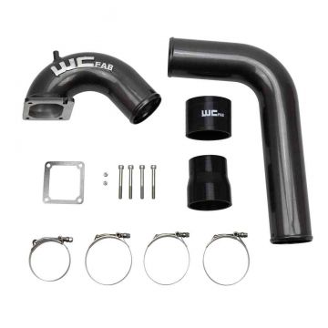 WCFab 2003-2007 5.9L Cummins 3.5 Inch Intake Horn and Driver Side Intercooler Pipe Single Stag