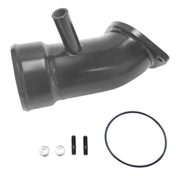 WCFab 2017-2019 L5P Duramax 3 1/2 Inch Intake Horn Only with PCV Port Single Stage Powder Coat