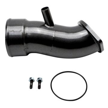 WCFab 2020+ L5P Duramax 3 1/2 Inch Intake Horn with PCV Port  Single Stage Powder Coating